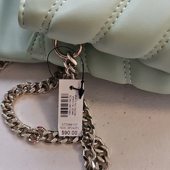 Mint Green Quilted Women's Bag - Picture 7 of 7